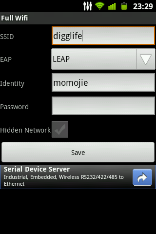 full-wifi 支持配置 LEAP 无线网络的 Android 应用 Full WiFi