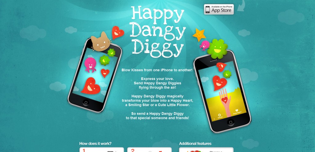happydangydiggy 1024x496 100 Wonderfully Designed iPhone App Websites