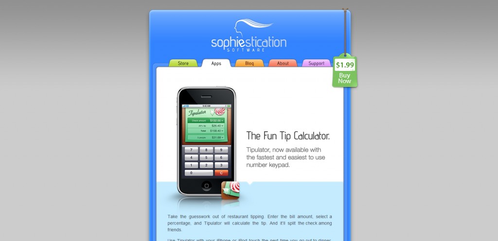 tipulator 1024x496 100 Wonderfully Designed iPhone App Websites