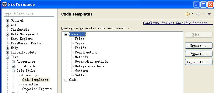 EclipseCode Templates