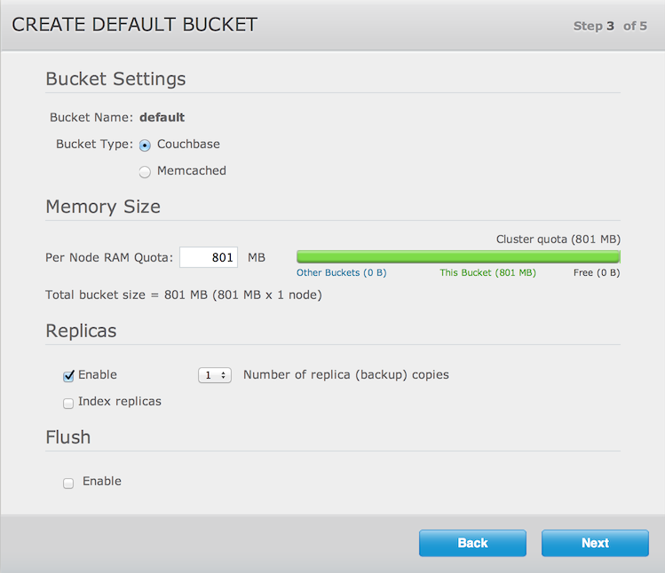 Couchbase Server Setup  Step 3