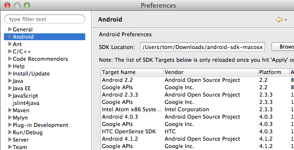 sdk-location