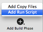 add run script