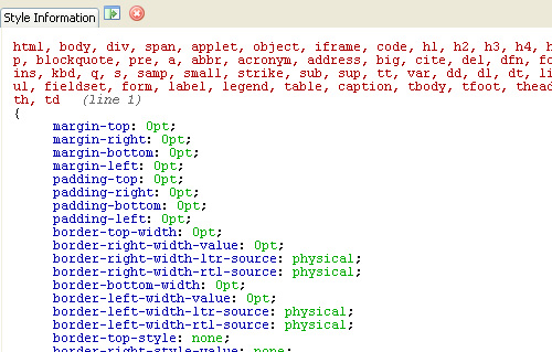 Reset-wd in The Principles Of Cross-Browser CSS Coding