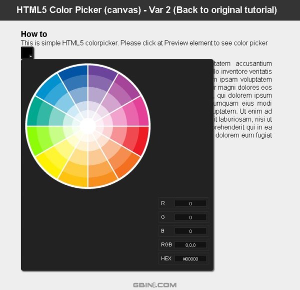 ʹHTML5ɫѡ