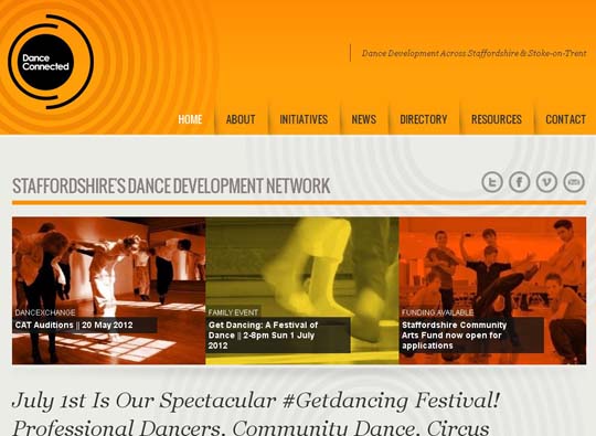 orange color websites