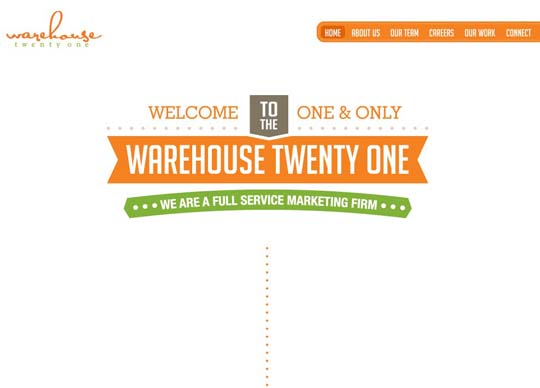 orange color websites