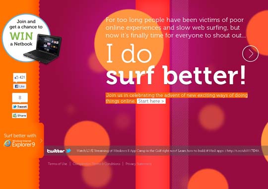 orange color websites