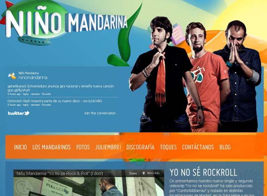 orange color websites