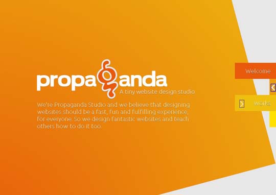 orange color websites