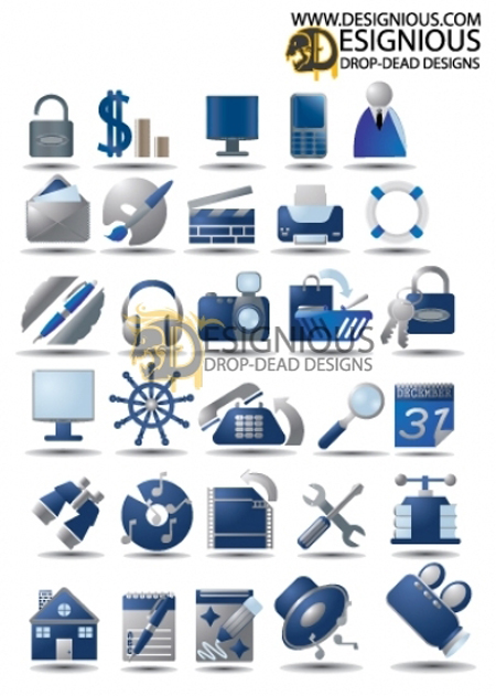 Icon set 9 Web Design Inspiration   10 Free Icon Sets