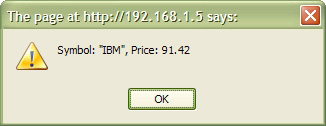 IBM ticker