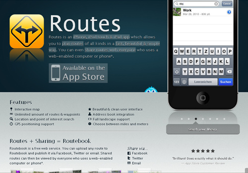 routes app