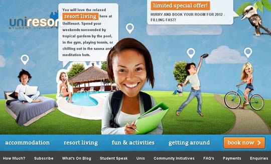 blue colored websites for inspiration