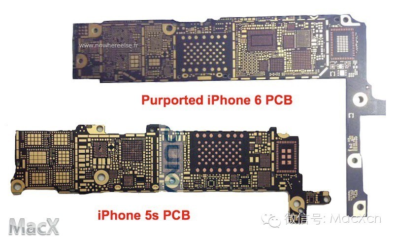 这是?iPhone?6主板?包含?802.11ac?WiFi、NFC?芯片