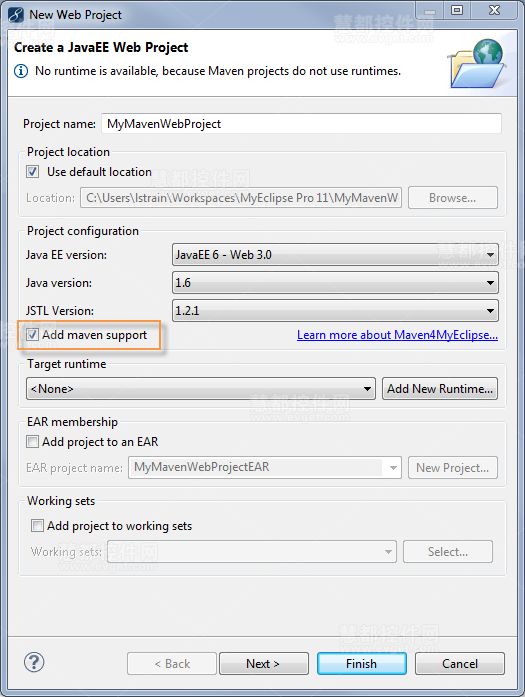�����MyEclipse����Maven��Ŀ
