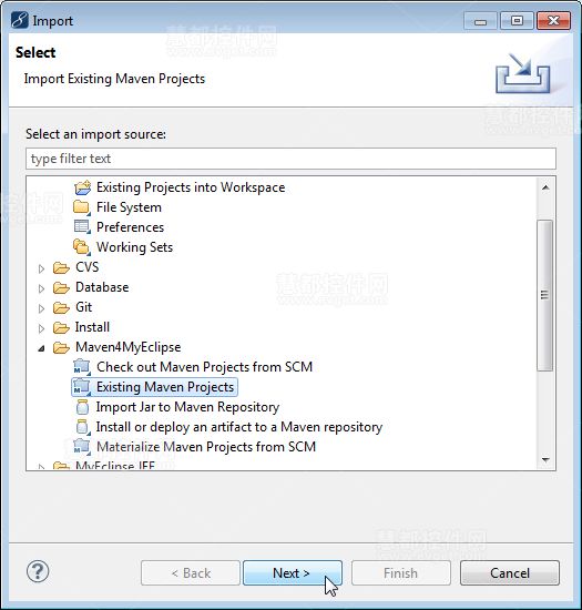 �����MyEclipse����Maven��Ŀ