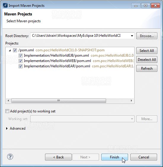 �����MyEclipse����Maven��Ŀ