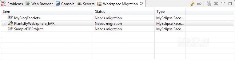 Ǩ��RAD��Ŀ��MyEclipse��