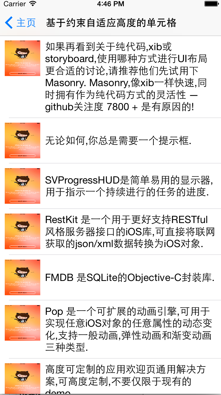 һMasonry  UITableView-FDTemplateLayoutCellʹõС