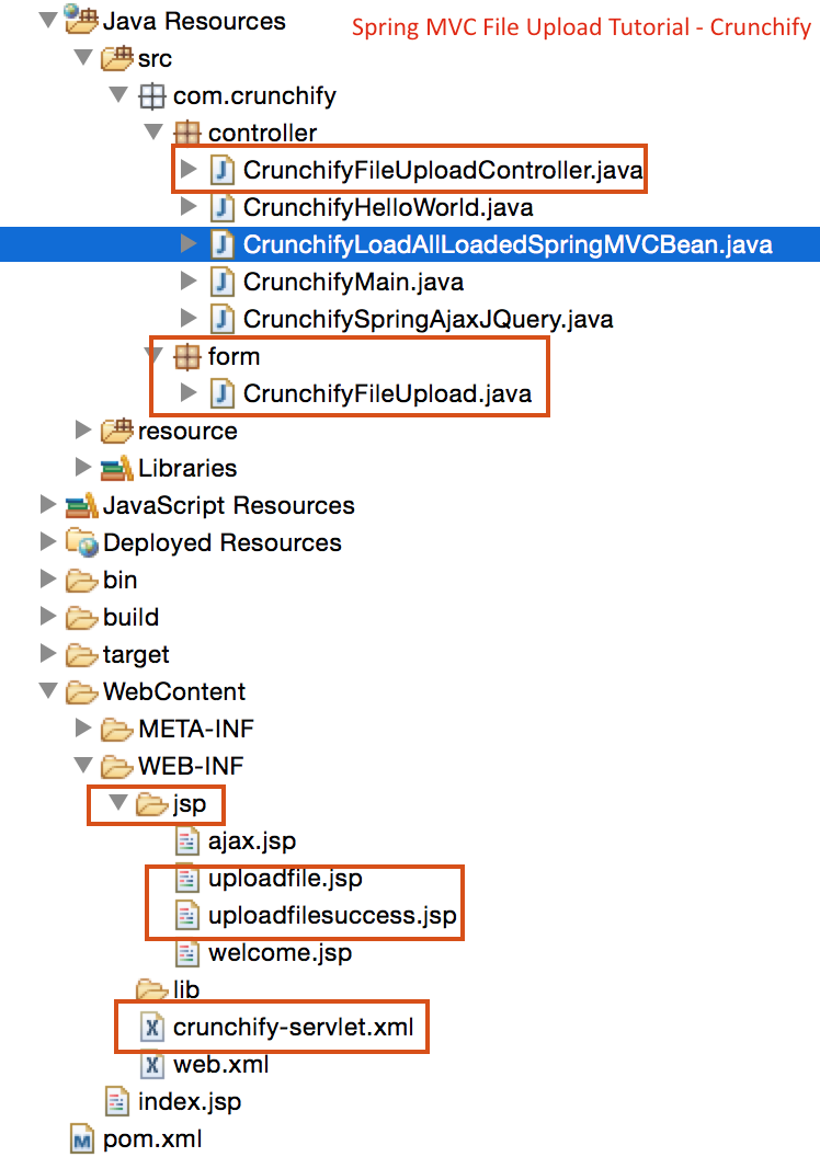 Spring MVC File Upload Tutorial by Crunchify