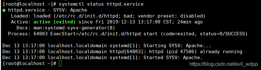 Apachesystemctl status httpd.serviceUnit httpd.service could not be found