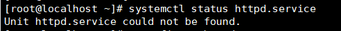 Apachesystemctl status httpd.serviceUnit httpd.service could not be found