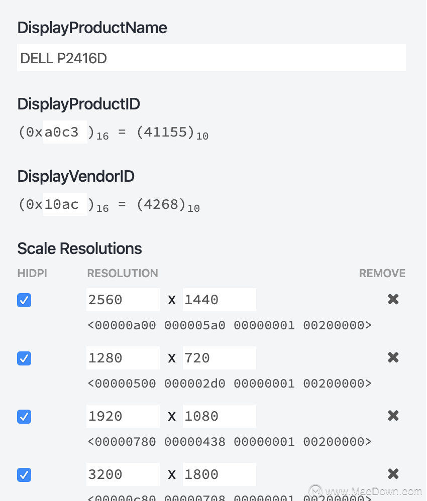 macOS 10.15  HiDPI