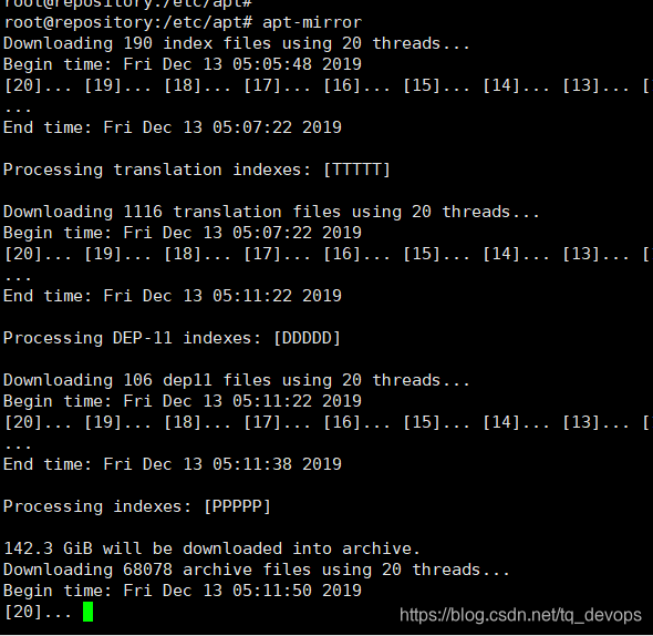 apt-mirror deploy local source 16.04 and 18.04