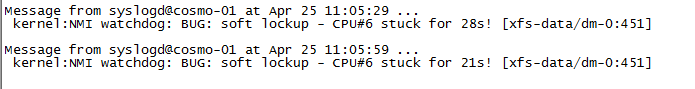 kernel:NMI watchdog: BUG: soft lockup - CPU#6 stuck for 28s! CentOS7linuxں˱