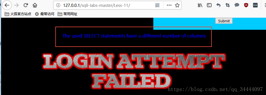 sqli-labsϰ(ʮһ--- POST-Error Based-Single quotes-String