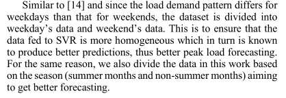 2------Support Vector Regression Based Electricity Peak Load Forecasting