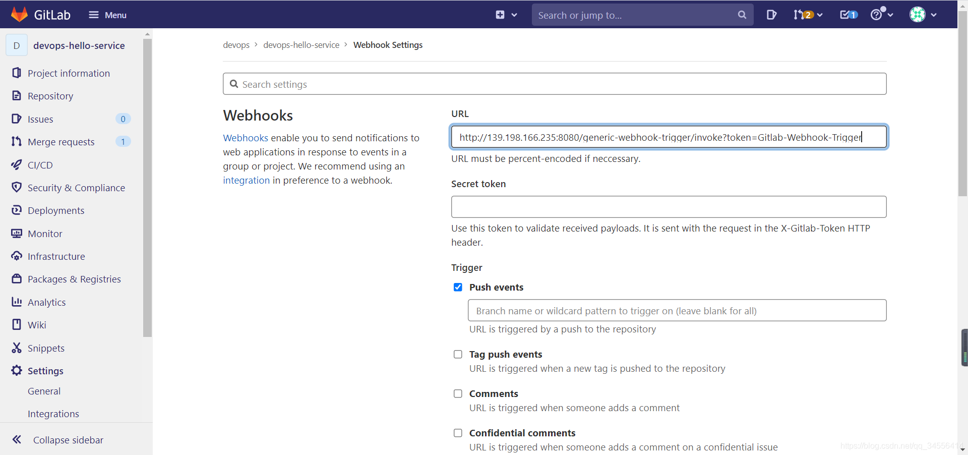 Jenkins 进阶04 Generic Webhook GitLab 触发器与提交流水线
