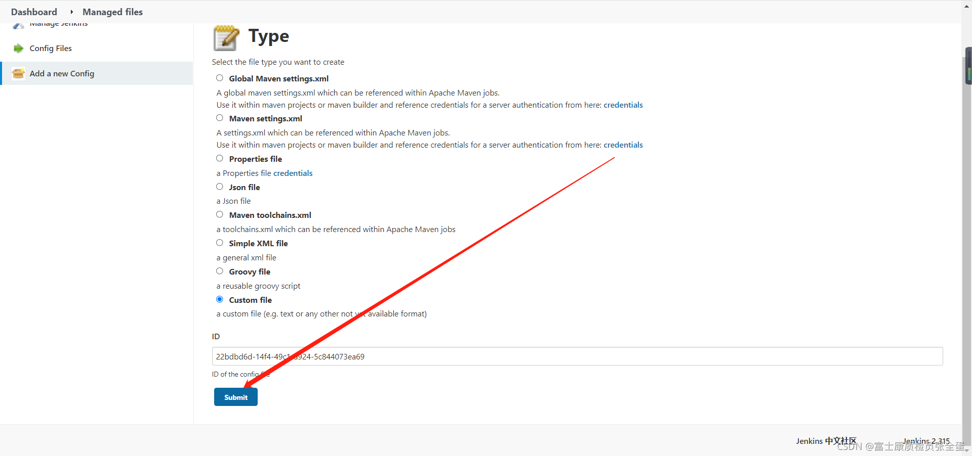 Jenkins Config File Provider 插件 创建kubeconfig文件