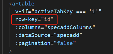 jeecg-boot+AntdWarning: table should have a unique `key` prop, or set `rowKey`