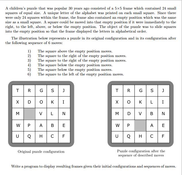 UVa - 227 - Puzzle(gets(),scanf(%c,x))