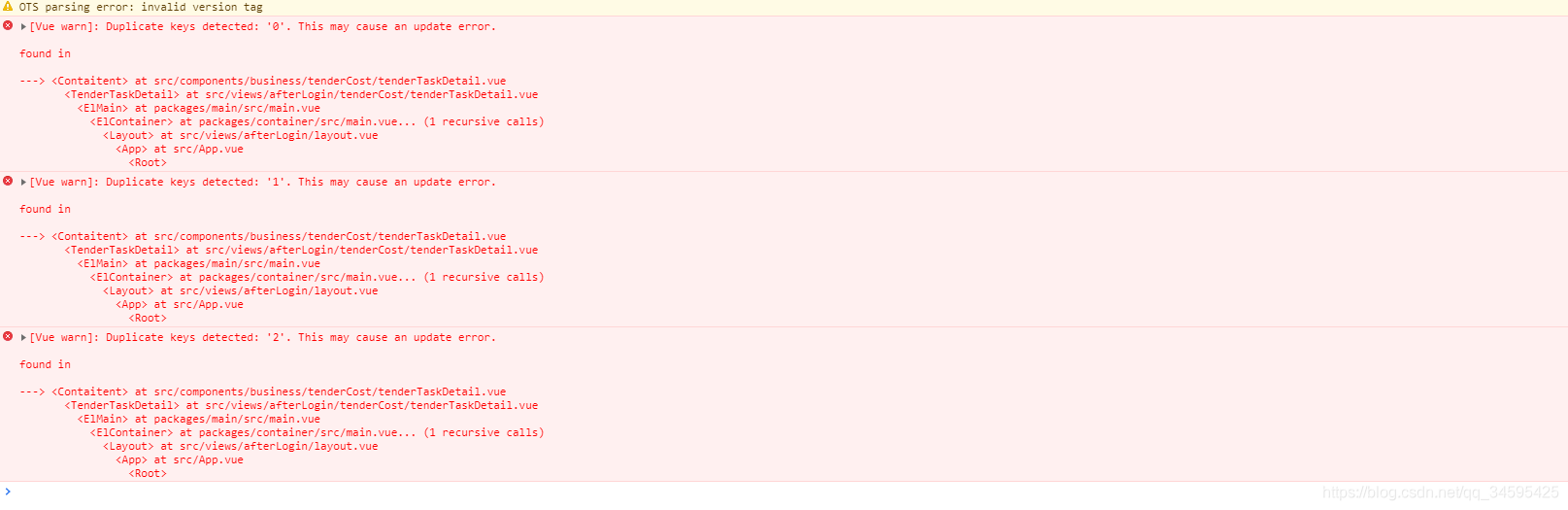 Duplicate keys detected: 0. This may cause an update error.