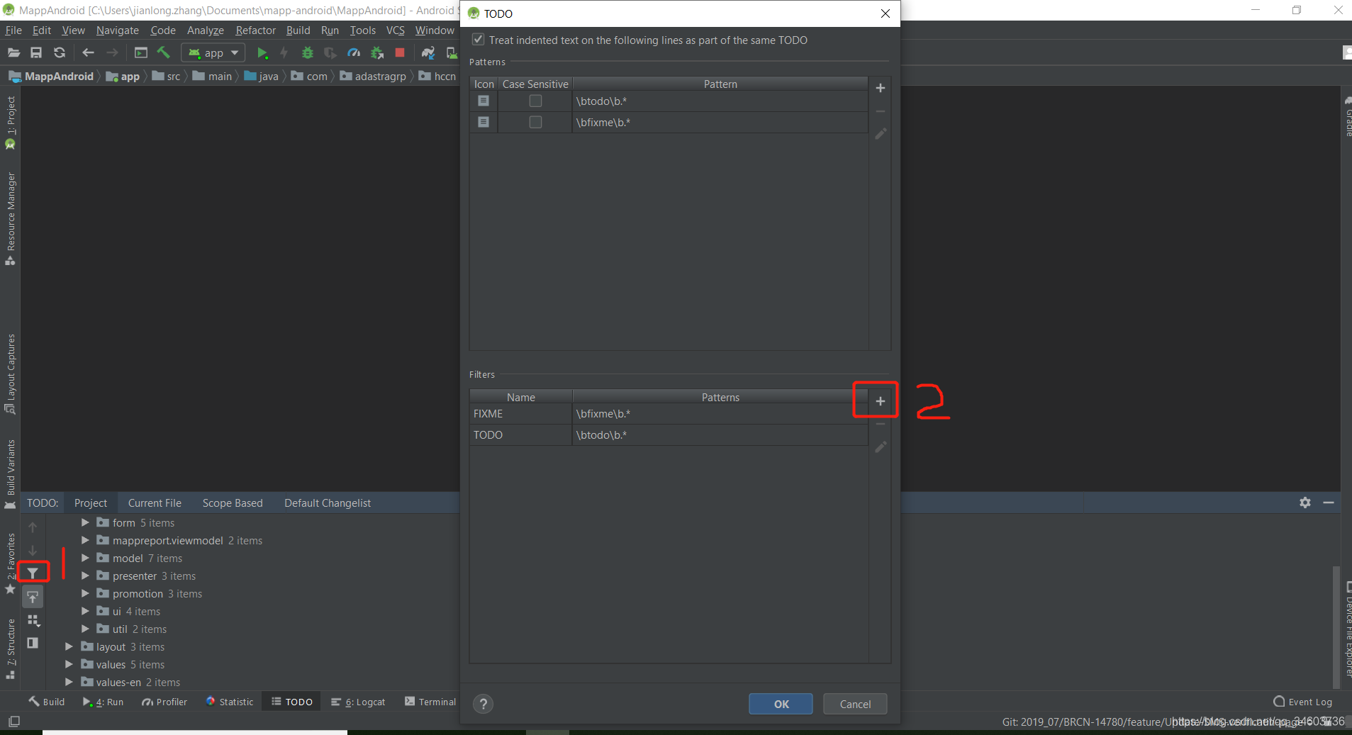 AndroidStudio FIXME