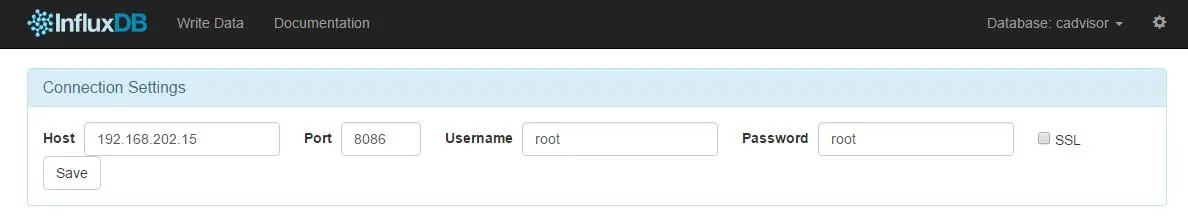 ʹInfluxDB+cAdvisor+GrafanaDocker