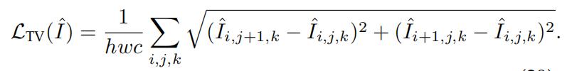 pytorch:Զʧtotal variation loss