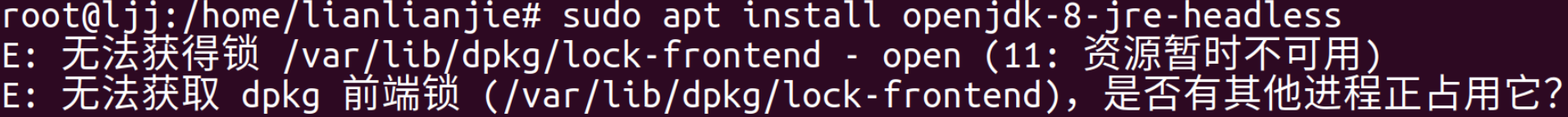 ubuntu޷ /var/lib/dpkg/lock-frontend - open