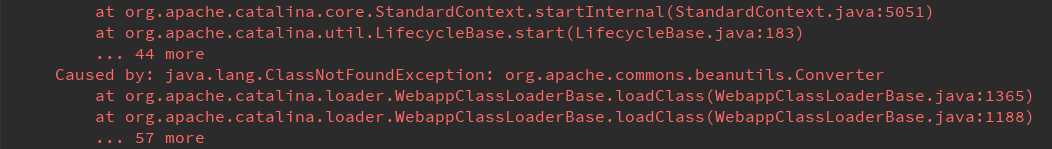 ClassNotFoundException: org.apache.commons.beanutils.Converterʽ