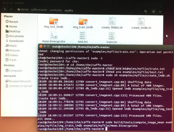 ubuntu caffe 训练自己的数据（简单）