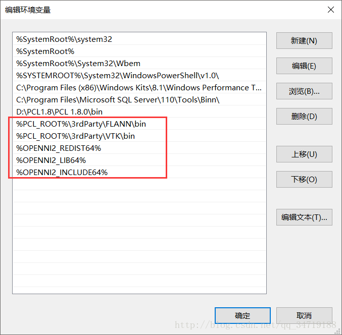 PCL1.8.0+VS2013+Win10 