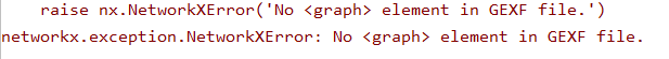 No graph element in GEXF file Ϣ, networkx޷gexfļ