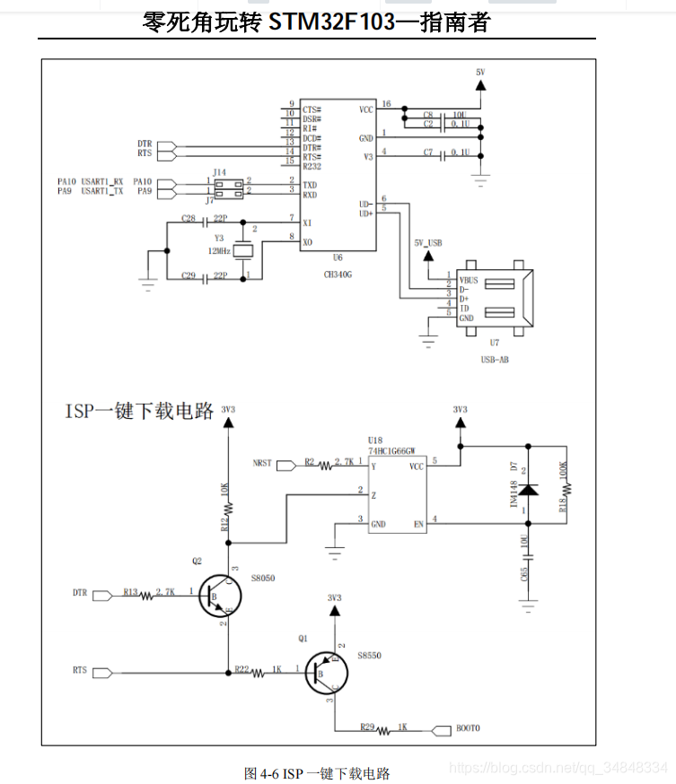 STM32F103_study37 How to use serial port to download programs