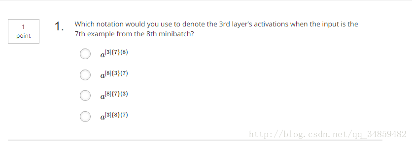 吴恩达 DeepLearning 第二课第二周题目（包括选择题）