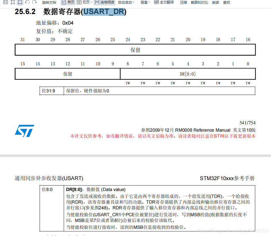 STM32F103_study43_The punctual atomsSTM32 Echo experiment based on serial communication 