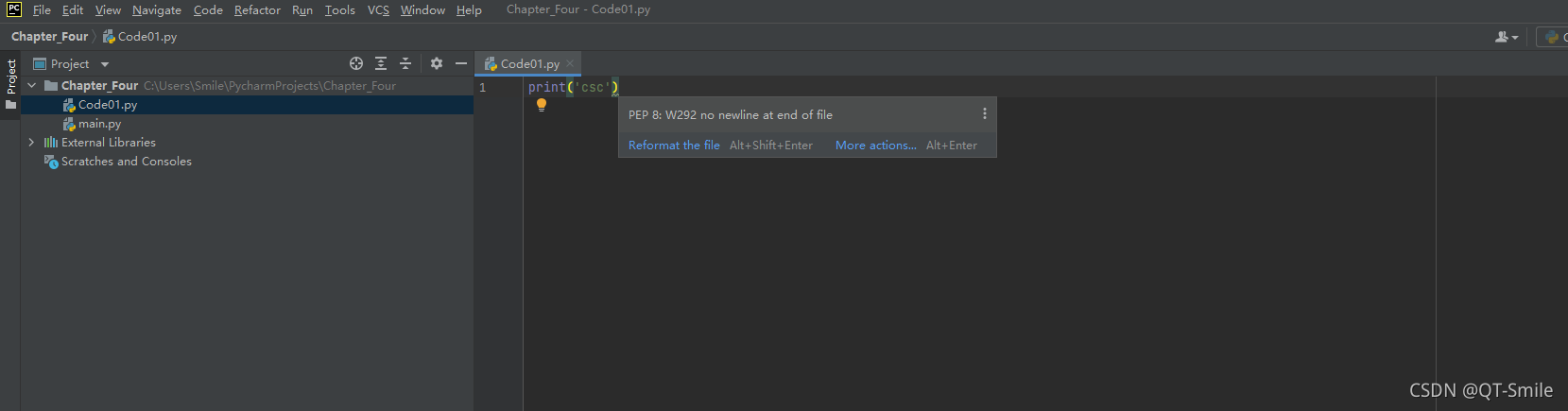 no newline at end of filepycharmֲ