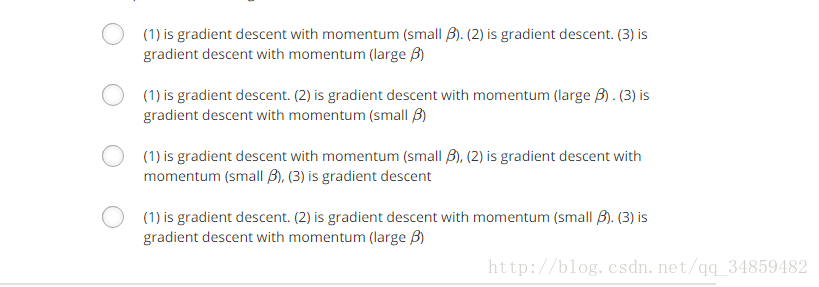 吴恩达 DeepLearning 第二课第二周题目（包括选择题）